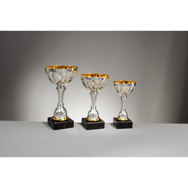 Pokal Silber-Gold Caren für Wettbewerbe jeder Art und jede Altersklasse
