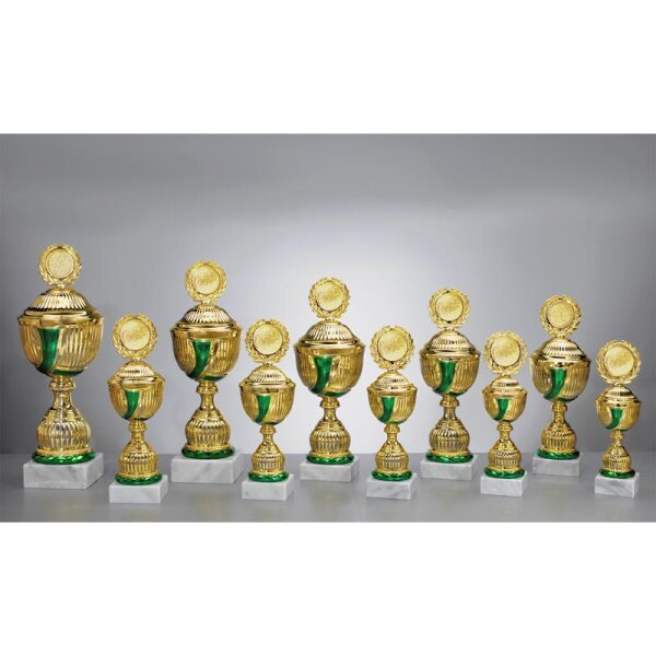 Pokal Gold-Grün Hans-Friedrich für Pokalserien in einheitlichem Look