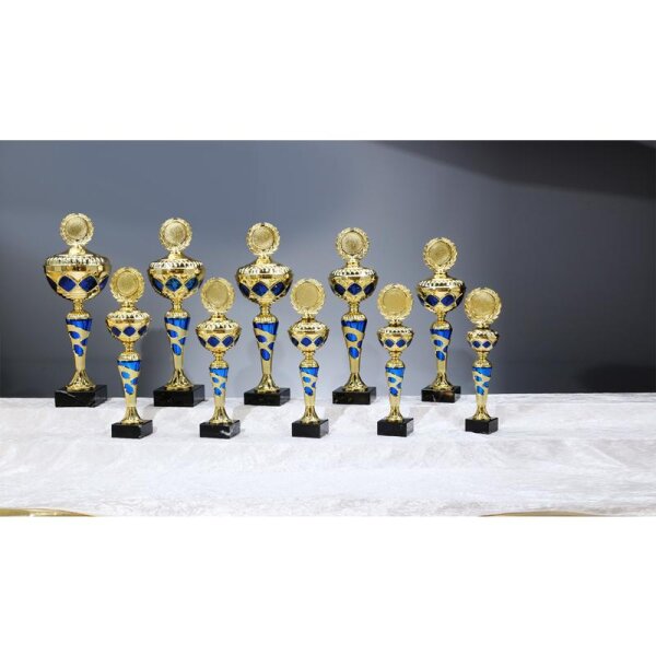 Pokal Gold-Blau Veli für Sponsoren-Events und Partnerveranstaltungen