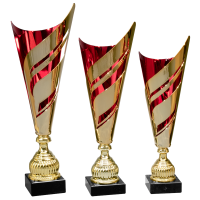 Pokal Gold-Rot Birgitt für schnelle Siegerehrungen...