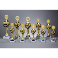 Pokal Gold-Blau Priska für Serien, Ligen und...