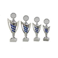 Trophäe Silber-Blau Rico für Wettbewerbe jeder...