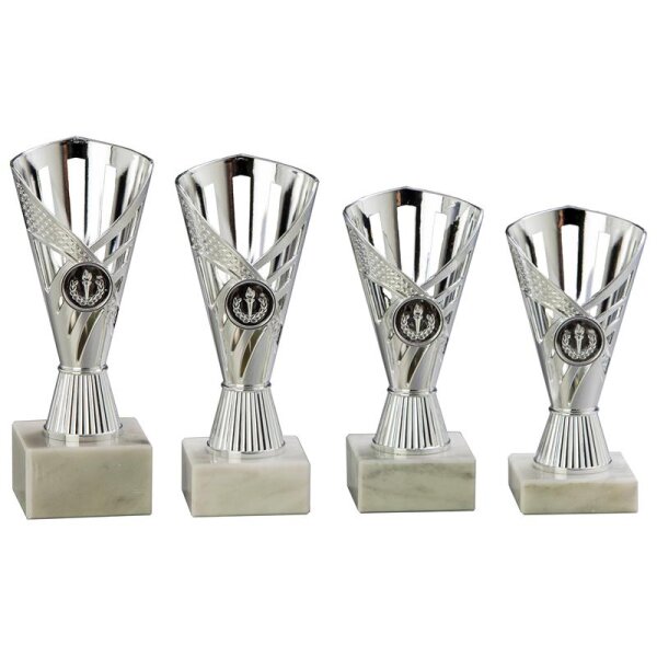 Trophäe silber Chantal für Anerkennung im Alltag und große Momente