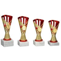 Trophäe Gold-rot Hannchen für professionelle...