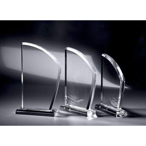 Acryl-Glas Trophäe Burkhard für Leistung, Engagement und Beständigkeit