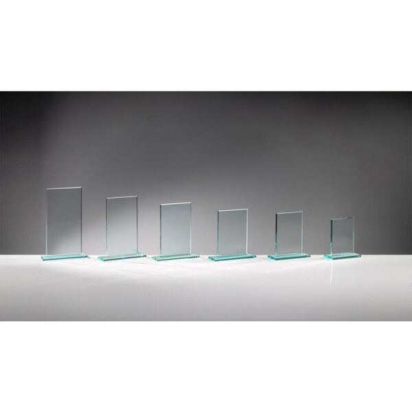 Glastrophäe Rechteck Brian für professionelle Auftritte und hochwertige Ehrungen