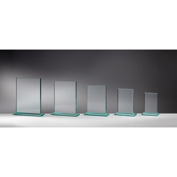 Glastrophäe Rechteck neutral Baldur für Pokalserien in einheitlichem Look