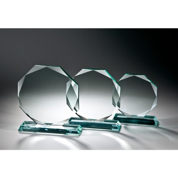 JADE-Glas Achteck Höhe Otto für kleine und große Siegerlisten
