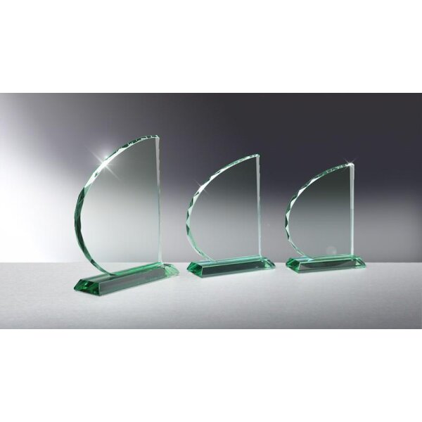 JADE-Glas Segel Höhe Christiana für Ehrungen in Vereinen und Firmen