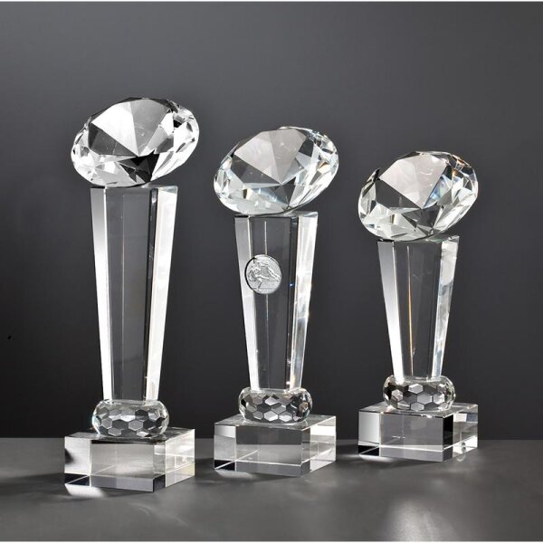 Noblesseglas-Trophäe Evelyne für Firmenfeiern, Mitarbeiter-Awards und Erfolge