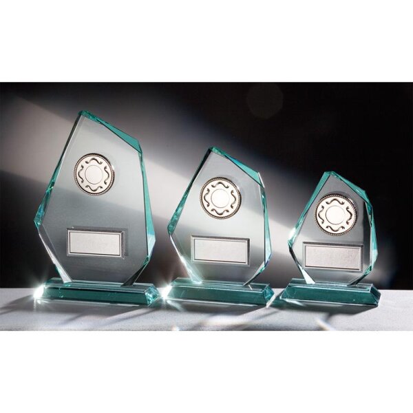 JADE-Glas für Embleme Justina für Abschlussfeiern, Galaabende und Ehrungen