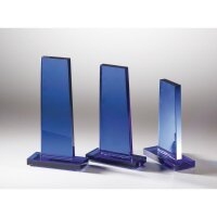 Glastrophäe Blau neutral Eleni für Wettbewerbe...