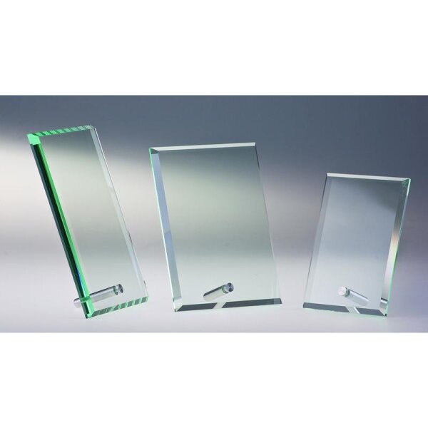 Glastrophäe transp.neutral Joseph für feierliche Übergaben und Erinnerungsstücke