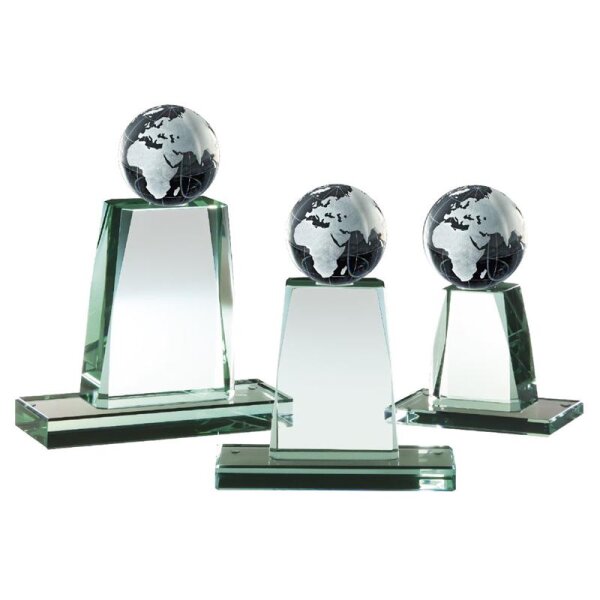 Jade-Glas mit Weltkugel Cornelia für Jubiläen, Auszeichnungen und besondere Anlässe