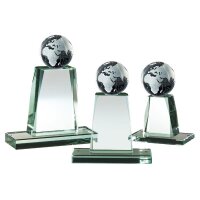 Jade-Glas mit Weltkugel Cornelia für Jubiläen,...