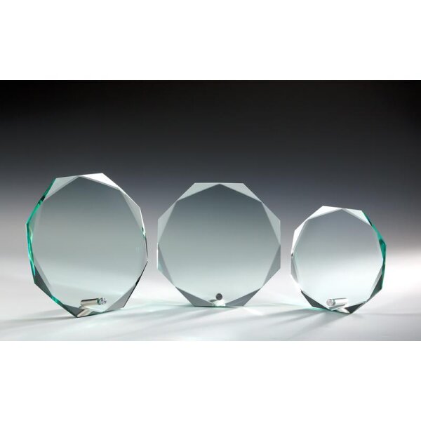 Jade-Glas 8-Eck mit Stift *P Emmy für Schulwettbewerbe und Projektabschlüsse