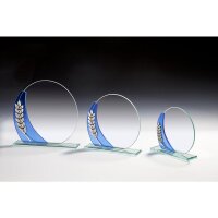 Glastrophäe Blaue Verzierung Ante für...