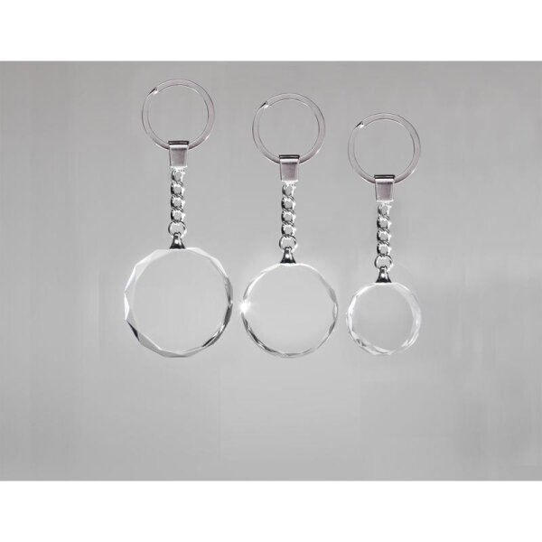 Schlüsselanhänger Glas Ø Nermin für Abschlussfeiern, Galaabende und Ehrungen