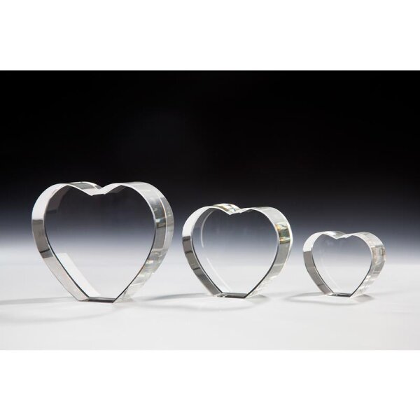 Kristallglas Herz x Milica für professionelle Auftritte und hochwertige Ehrungen