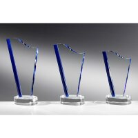 Kristall-Trophäe Blau Höhe Hans-Willi für...