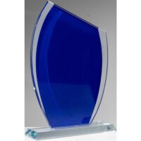 Kristallglas Blau Nuran für Leistung, Engagement und...