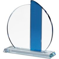 Kristallglas Blau Höhe Zbigniew für Anerkennung...