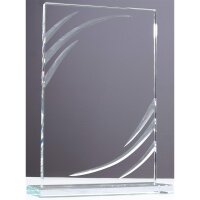 Glastrophäe Rechteck. Hans-Hermann für...