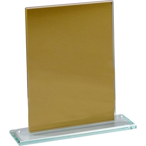 Spiegelglastr. Höhe 150x140 Gold Dirk für Meisterschaften und Qualifikationen