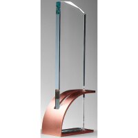 Glas-Metall Award Höhe 255 bronze Viktoria für...
