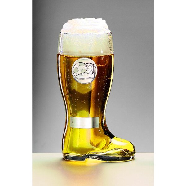 Bierstiefel aus Glas 1 Theodor für Bühne, Podium und Präsentation
