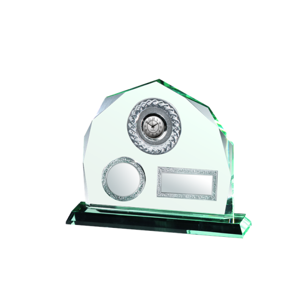 JADE-Glasuhr Höhe 210mm Gerti für Team-Erfolge und gemeinsame Meilensteine