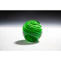 Kristallglas Kugel grün Alf für Ehrentage,...