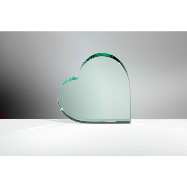 Jade-Glas Herz Heinz-Walter für Firmenfeiern, Mitarbeiter-Awards und Erfolge