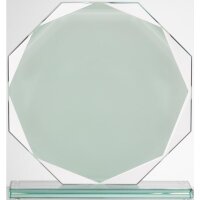 Sublimationsglas Achteck Dominik für Serien, Ligen...