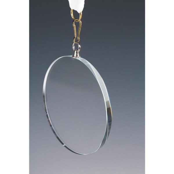 Glasmedaille Ø70mm Stärke Björn für feierliche Übergaben und Erinnerungsstücke