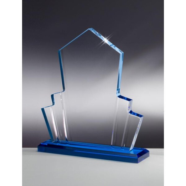 Acryl Trophäe Blau Höhe Ronald für Ehrungen in Vereinen und Firmen