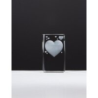 Kristallglas 3D-Herze Alwina für Schulwettbewerbe...