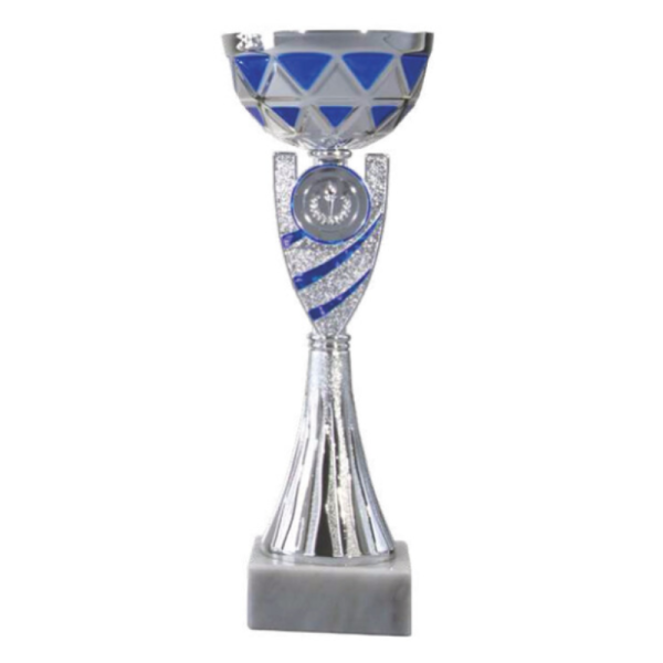 Pokal silb-Blau Andrey für Charity-Events und Benefizaktionen