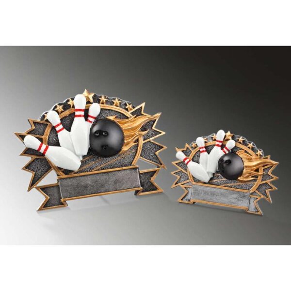 Plakette Bowling 105x Karl-Dieter für Team-Erfolge und gemeinsame Meilensteine