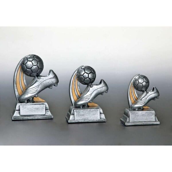 Resinfigur Fußballschuh + Ball Henny für Rekorde, Bestleistungen und Spitzenplätze