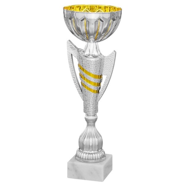 Pokal silber-go Ortrun für Pokalserien in einheitlichem Look