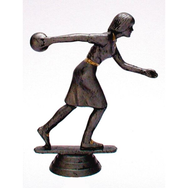 Figur Bowling resin Damen 105 mm Andreas für Siegerehrungen bei Events und Aktionen