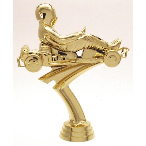 Figur Kart Gold 139 mm Carlo für Bühne, Podium und Präsentation