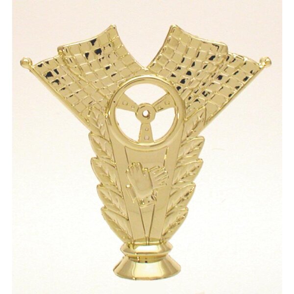 Figur Zielflagge Gold 125 mm Cem für kleine und große Siegerlisten