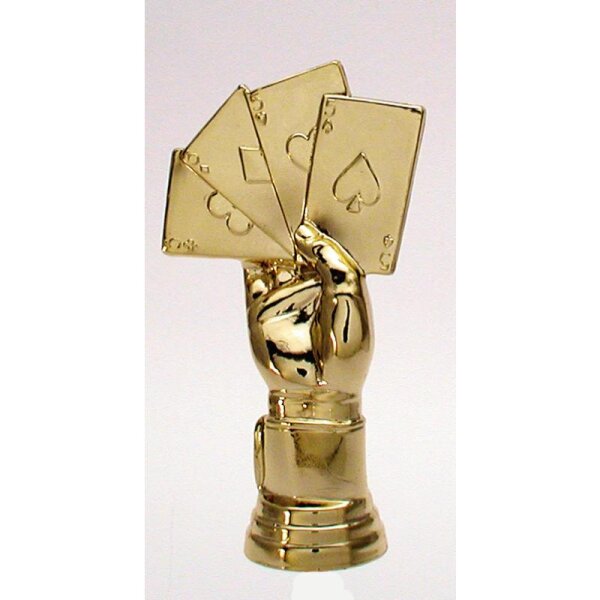 Figur Pokern Gold 85 mm Conrado für Meisterschaften und Qualifikationen