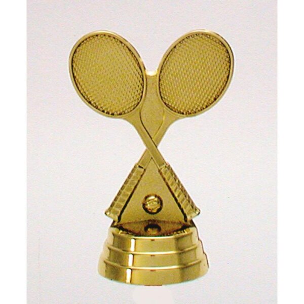 Figur Tennisschläger Gold 76 mm Emil für Vereinsmeister, Siegerteams und Platzierungen