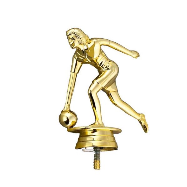 Figur Bowling Damen Gold 100 mm Felix für Team-Erfolge und gemeinsame Meilensteine