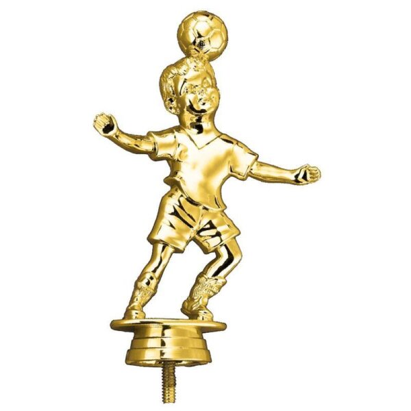 Figur Fussball Junge Gold 150 mm Francis für Stadtfeste, Aktionen und lokale Wettbewerbe
