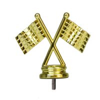 Figur Motorsp.Flagge Gold 65 mm Hassan für...