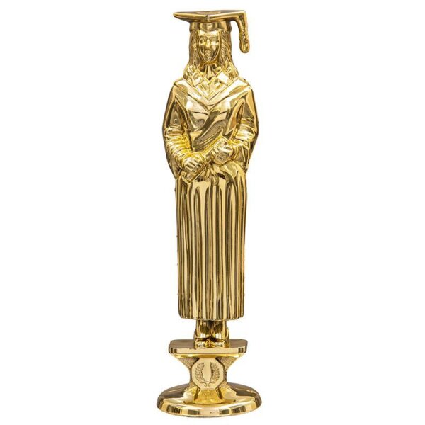Figur Student Damen Gold 130 mm Hauke für Siegerehrungen bei Events und Aktionen